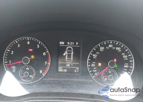 2012 Volkswagen Passat Se from USA, damaged, VIN 1VWBH7A31CC062168